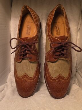 Johnston & Murphy Brown and Tan Wingtip Oxford Lace-Up